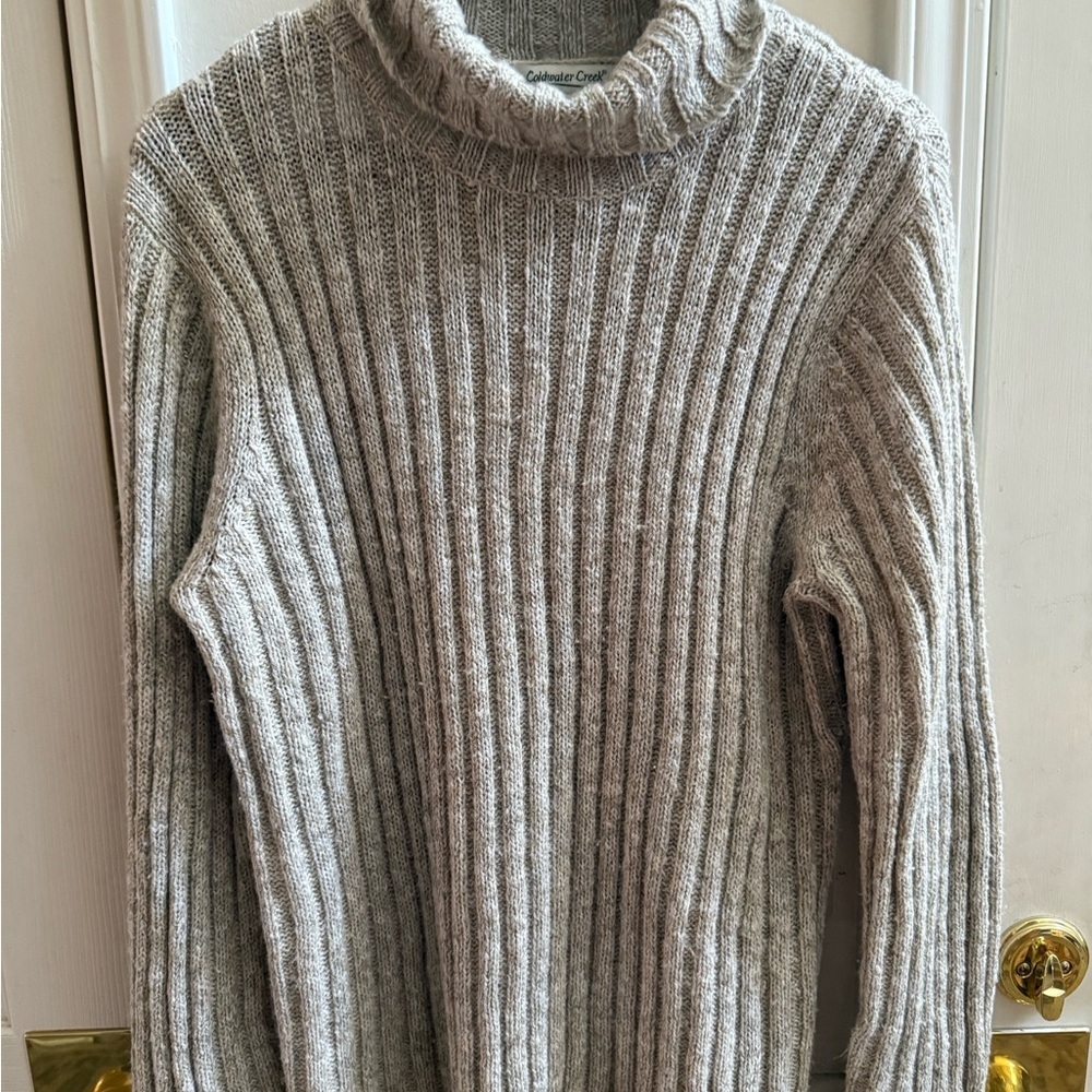 Cold water Creek Ribbed Turtleneck Sweater - Picture 4 of 9